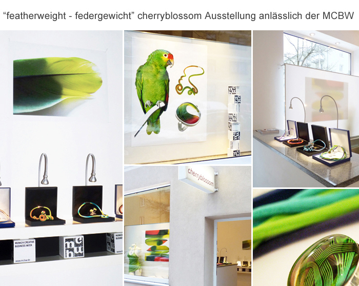featherweight, federgewicht, cherryblossom Ausstellung, MCBW, Munich Creative Business Week