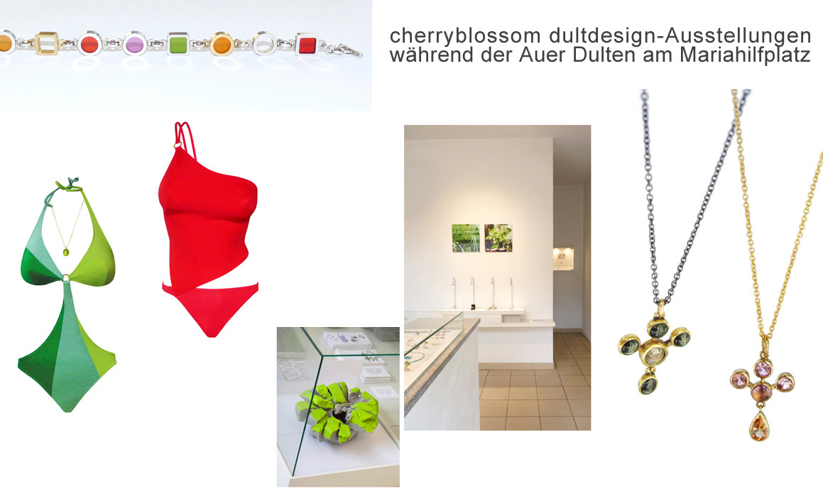cherryblossom dultdesign Ausstellungen, Auer Dulten,München Au, Mariahilfplatz